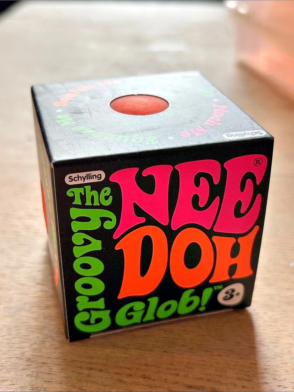 Schylling The Nee Doh Groovy Glob! Sensory Toy in Orange NWT